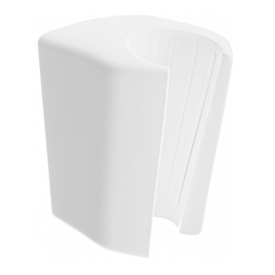 M -držák sprchy bílý půlkulatý