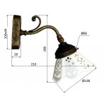 BARI svítidlo E14, 40W, 230V, keramické stínítko, bronz