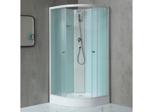 MILD 80 WHITE Sprchový box čtvrtkruhový s akrylátovou vaničkou