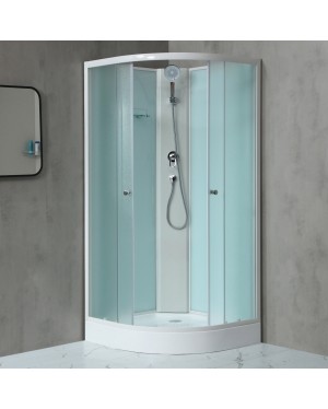 MILD 80 WHITE Sprchový box čtvrtkruhový s akrylátovou vaničkou