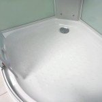 MILD 90 WHITE Sprchový box čtvrtkruhový s akrylátovou vaničkou a sedátkem