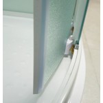 MILD 90 WHITE Sprchový box čtvrtkruhový s akrylátovou vaničkou