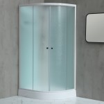 MILD AS-Levý 100x80 WHITE Sprchový box asymetrický s akrylátovou vaničkou a sedátkem