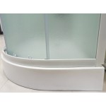 MILD AS-Levý 100x80 WHITE Sprchový box asymetrický s nízkou akrylátovou vaničkou