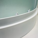 MILD AS-Pravý 100x80 WHITE Sprchový box asymetrický s akrylátovou vaničkou a sedátkem