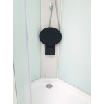 MILD AS-Pravý 100x80 WHITE Sprchový box asymetrický s akrylátovou vaničkou a sedátkem