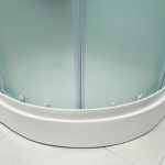 MILD AS-Pravý 100x80 WHITE Sprchový box asymetrický s nízkou akrylátovou vaničkou