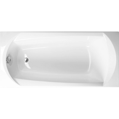 EBONY 170×75 Vana obdélníková s podporou