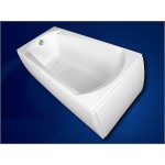 EBONY 170×75 Vana obdélníková s podporou