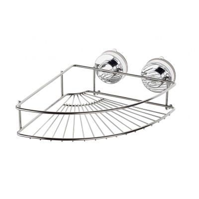 12020000 Police rohová nerezová - chrom, š. 249 mm, v. 94 mm, hl. 249 mm