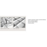 CK35121ZH Sprchový kout čtvrtkruhový 90×90 cm s vaničkou a sifonem bílá/grape, vanička 90