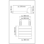A041101 Sedačka do sprchy sklopná, nosnost 125 KG - bílá