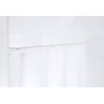 55201  Tyč pro sprchový závěs, teleskopická 110 - 185 cm - bílá
