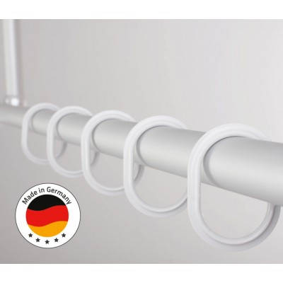 Kroužky ke sprchovému závěsu - bílé 49301