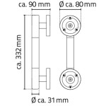 Madlo nerezové lesklé, měkký úchyt A262310