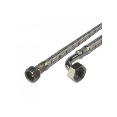 CR387C Flexi Hadice připojovací nerez 8×12, F×F,3,8×1/2 s kolínkem, 100 cm (1 ks)