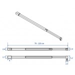 NEW-WG 70 - 120 Chrom Vzpěra příčná teleskopická