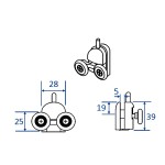 Spodní pojezdové kolečko NEW
