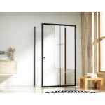 NICOL COMBI II Black 100x100x100 Čiré Sprchový kout s posuvnými dveřmi
