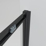 NICOL COMBI Black 100x90 čiré Sprchový kout s posuvnými dveřmi