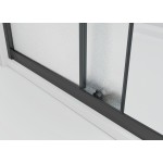 NICOL COMBI II Black 100x100x100 Grape Sprchový kout s posuvnými dveřmi