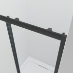 NICOL COMBI Black 120x80 čiré Sprchový kout s posuvnými dveřmi