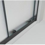 NICOL COMBI Black 120x80 grape Sprchový kout s posuvnými dveřmi