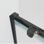 NICOL COMBI Black 120x80 grape Sprchový kout s posuvnými dveřmi