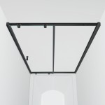 NICOL Black 155 čiré Sprchové posuvné dveře do niky černé