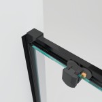 NICOL COMBI Black 90x70 čiré Sprchový kout s posuvnými dveřmi