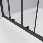 NICOL COMBI Black 90x70 čiré Sprchový kout s posuvnými dveřmi