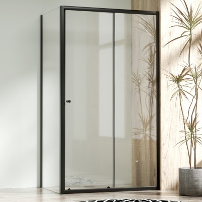 NICOL COMBI Black 90x70 čiré Sprchový kout s posuvnými dveřmi