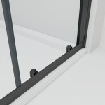 NICOL COMBI Black 90x80 čiré Sprchový kout s posuvnými dveřmi