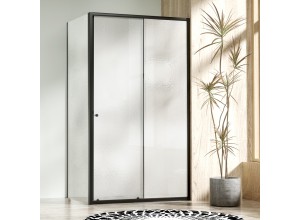 NICOL COMBI Black 90x80 grape Sprchový kout s posuvnými dveřmi