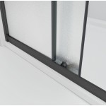 NICOL COMBI Black 90x90 grape Sprchový kout s posuvnými dveřmi