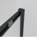 NICOL COMBI Black 90x90 grape Sprchový kout s posuvnými dveřmi