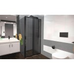 NICOL COMBI Black 90x90 grape Sprchový kout s posuvnými dveřmi