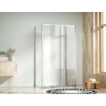 NICOL COMBI II Chrom 90x100x90 Čiré Sprchový kout s posuvnými dveřmi