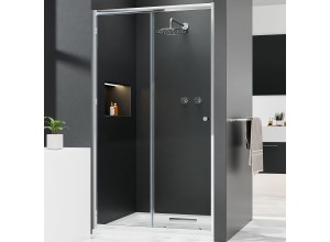 NICOL Chrom 105 čiré Sprchové posuvné dveře do niky