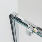 NICOL COMBI II Chrom 90x110x90 Čiré Sprchový kout s posuvnými dveřmi