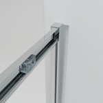 NICOL COMBI II Chrom 90x110x90 Čiré Sprchový kout s posuvnými dveřmi