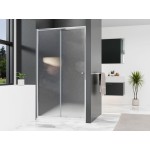 NICOL Chrom 115 grape Sprchové posuvné dveře do niky