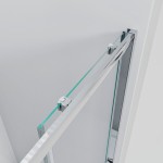 NICOL COMBI Chrom 140x90 čiré Sprchový kout s posuvnými dveřmi