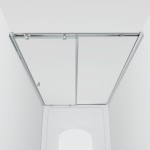 NICOL Chrom 95 grape Sprchové posuvné dveře do niky