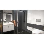 NICOL COMBI 100x80 grape Well sprchová zástěna obdélníková