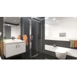 NICOL COMBI 100x90 grape Well sprchová zástěna obdélníková