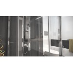 NICOL COMBI II 100x120x100 Clear Well Sprchový kout nástěnný