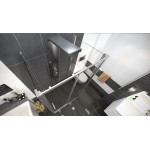 NICOL COMBI II 100x120x100 Clear Well Sprchový kout nástěnný