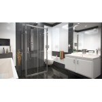 NICOL COMBI II 100x120x100 Clear Well Sprchový kout nástěnný