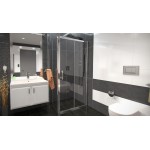 NICOL COMBI 140x100 čiré Well sprchová zástěna obdélníková